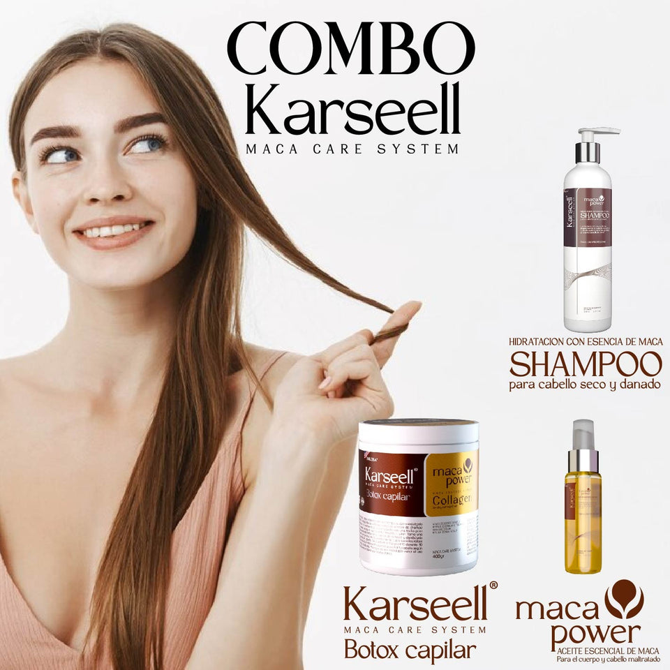 Combo Karseell (Shampoo, Botox y Aceite Esencial)